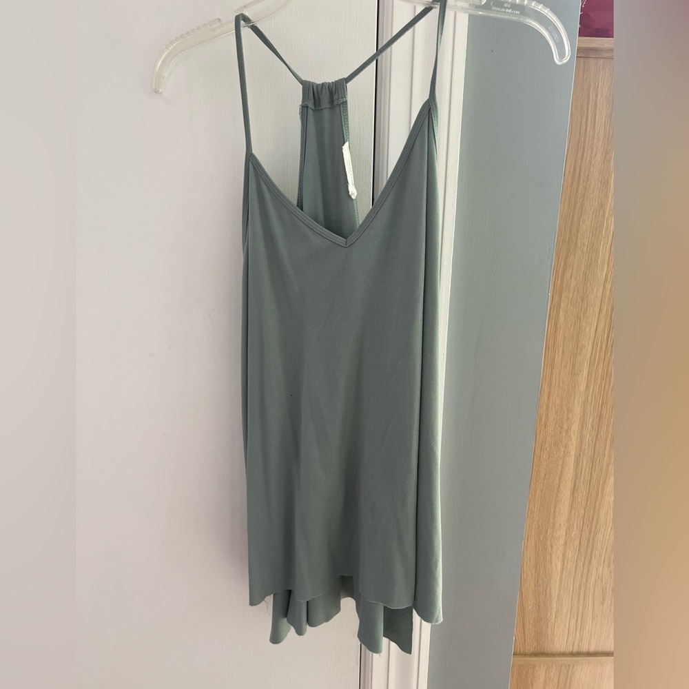 Loose blue tank top by Double Zero